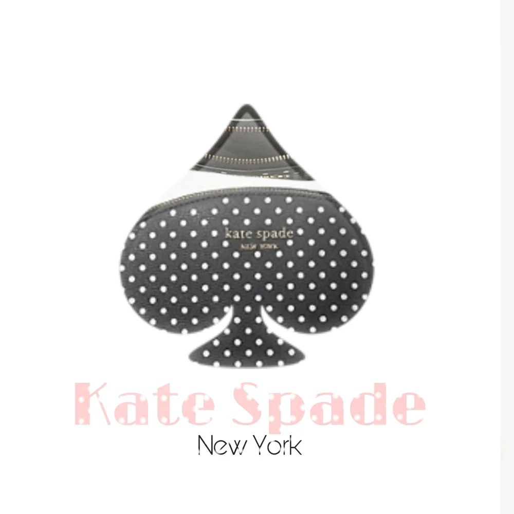 Kate Spade Black Mini  Polka Dot Crossbody Shoulder Bag Metallic Dot NWT - Picture 2 of 14